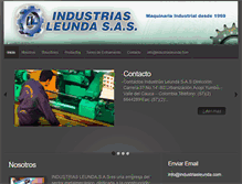 Tablet Screenshot of industriasleunda.com